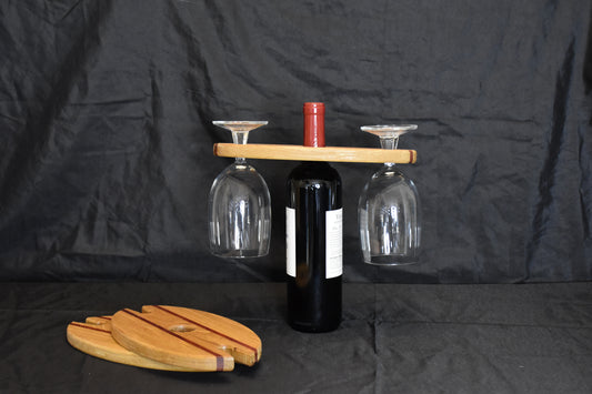 Wine Glass and Bottle Display